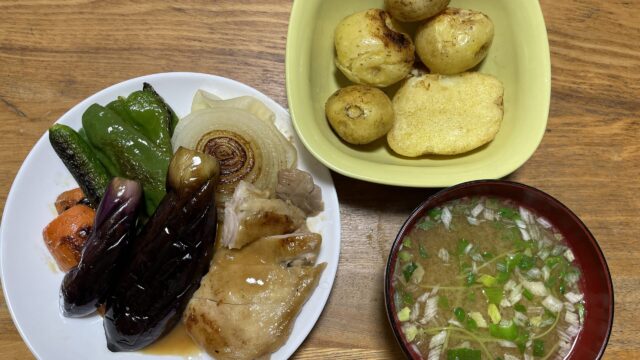 塩レモンチキンソテーの献立
