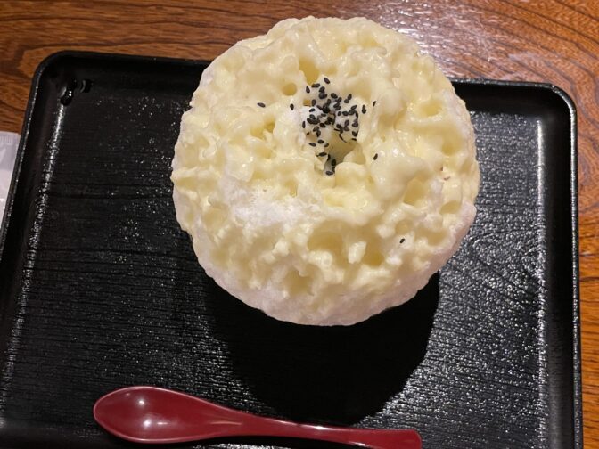 かき氷ー２℃の芋