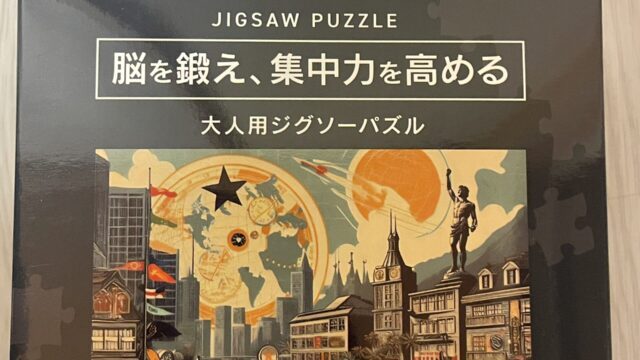 セリアの大人向けジグソーパズル300ピース運河柄