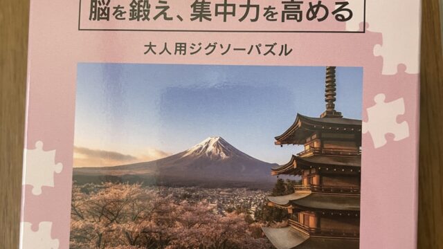 セリアの大人用ジグソーパズル300ピース富士山柄